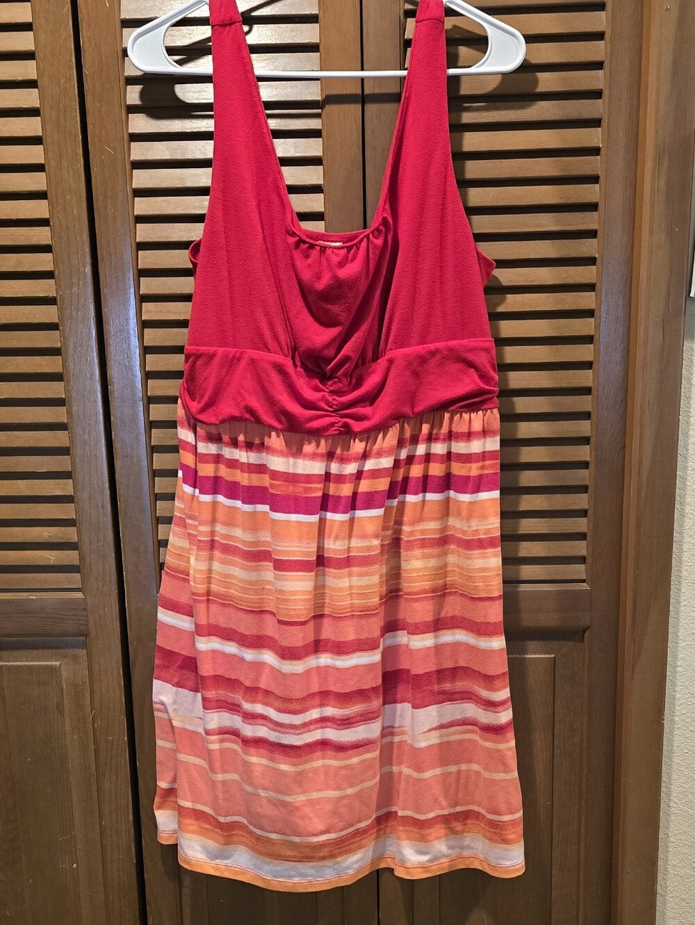 Faded Glory Striped Empire Waist Summer Dress XL (16-18)